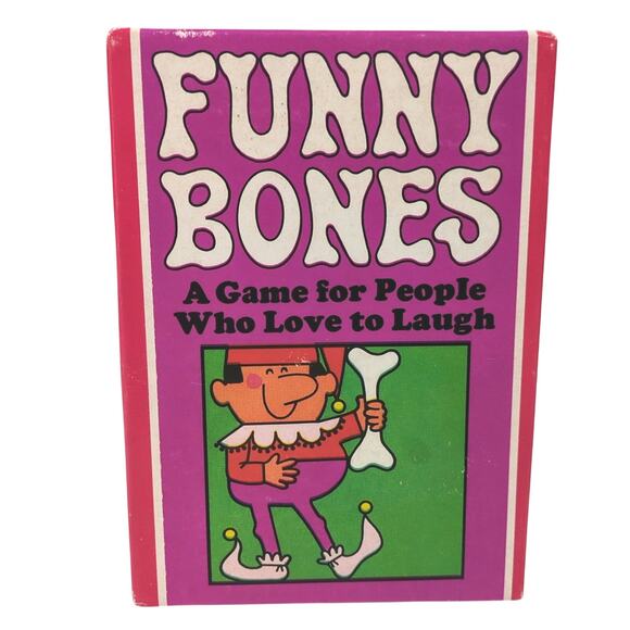 Vintage Funny Bones Game Card Game 1968 A Game for People Who Love to Laugh - Picture 1 of 6